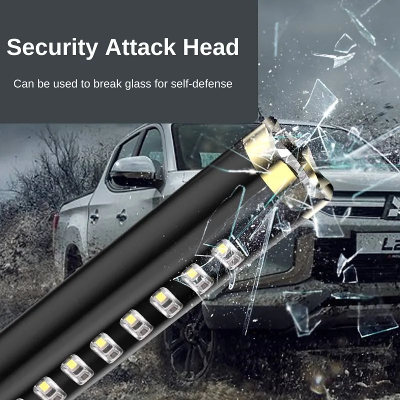 New Powerful Led Self Defense Flashlight 18650 Rechargeable USB Tactical Flashlights Torches Outdoor Search Hand Lamp Emergency