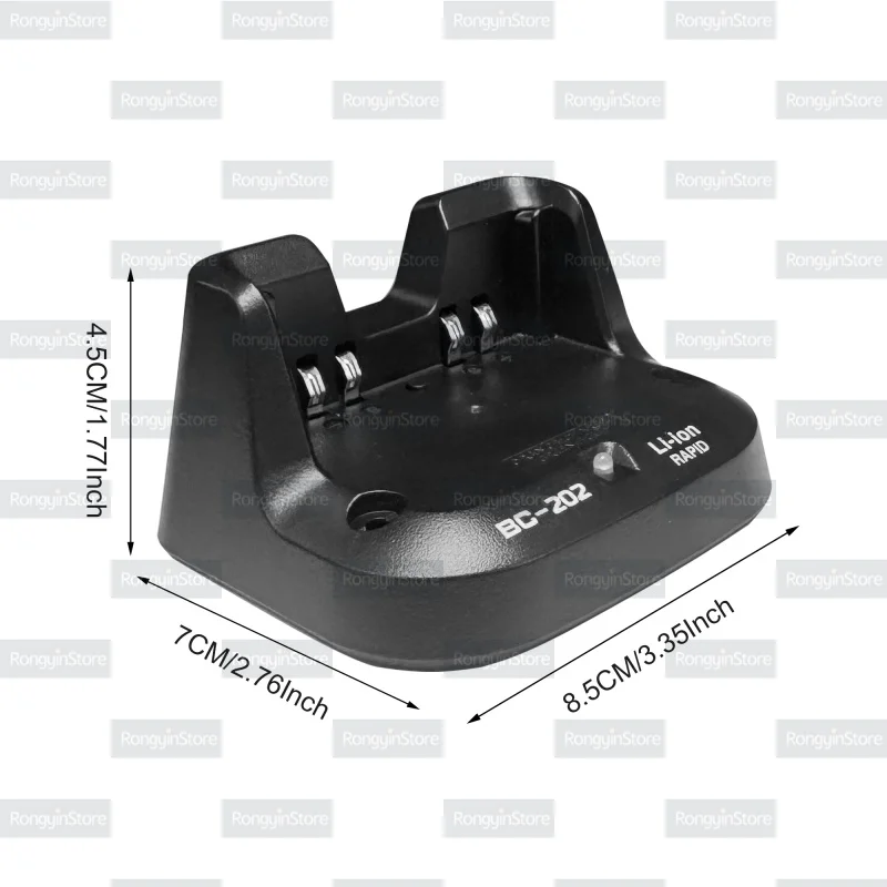 BC-202 Battery Charger Compatible with ICOM ID-52 ID-52A ID-52E ID-31 ID-31A IC-705 Charger Dock Plug BP-272 BP-271 Rapid Charge