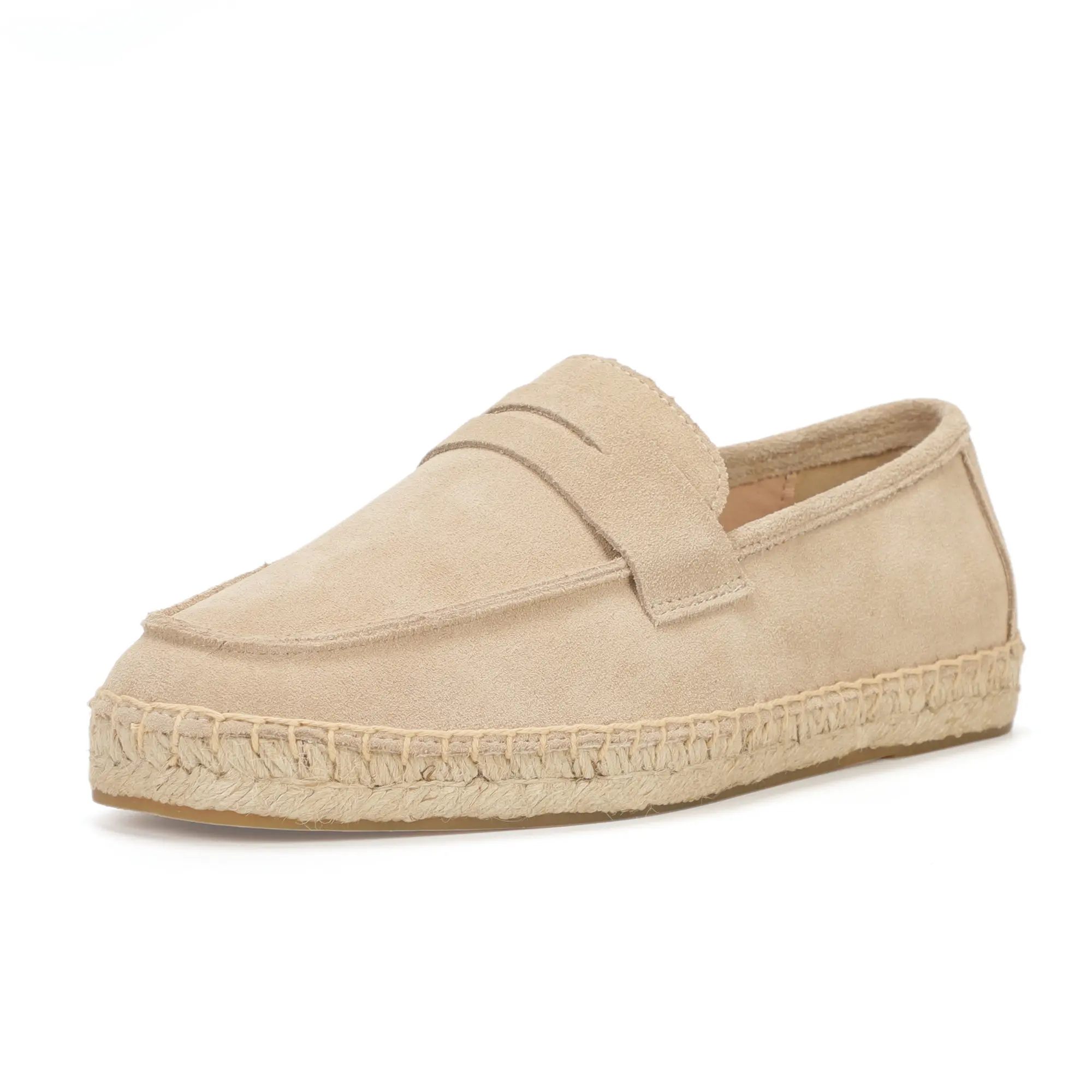 Womens Jute Espadrilles Slip On Loafers Image 18