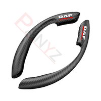 Car Steering Wheel Cover black suede leather for DAF XF 95 105 CF LF VAN lf Car Steering Wheel Cover
