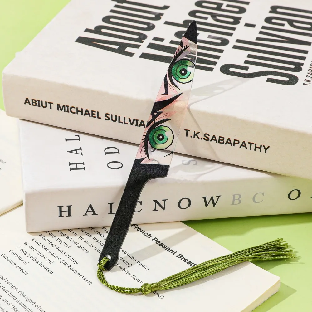 Demon Slayer Acrylic Blade Bookmark Passionate Anime Bookmark Birthday Gift for Friends Christmas Gift