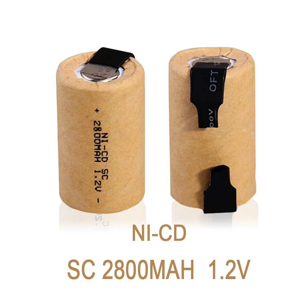 

SC 2800mah 1.2v Battery NI-CD Power Cell Rechargeable Batteries for Electric Screwdriver for Power Tools