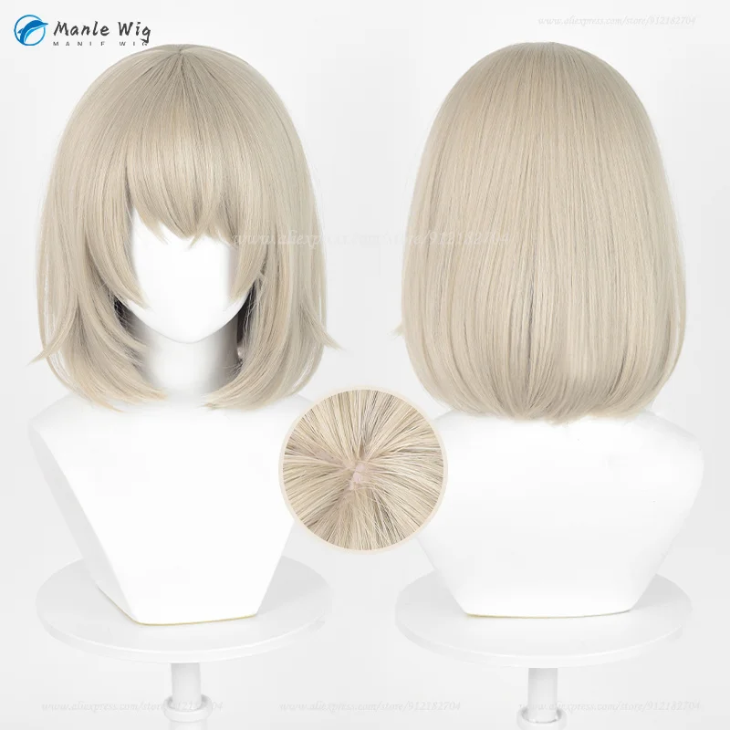 

Anime Falin Touden Cosplay Wig 35cm Short Gray Gold Wigs Heat Resistant Synthetic Hair Halloween Party Wigs + Wig Cap