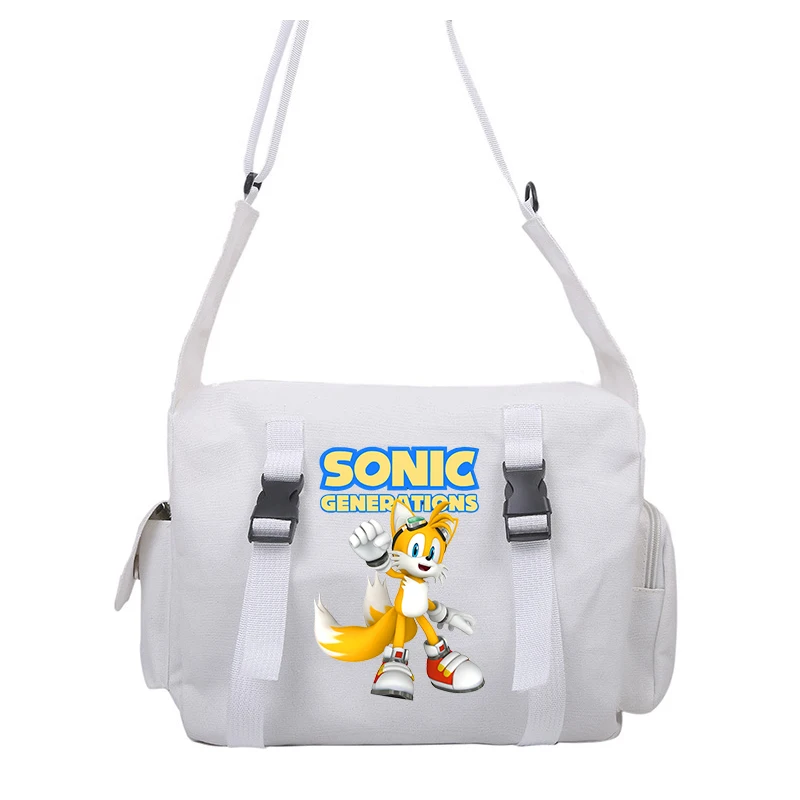 Sonics-Sac à Main à Bandoulière pour Garçon et Fille, Dessin Animé Mignon, à la Mode, Grande Capacité, Cadeau