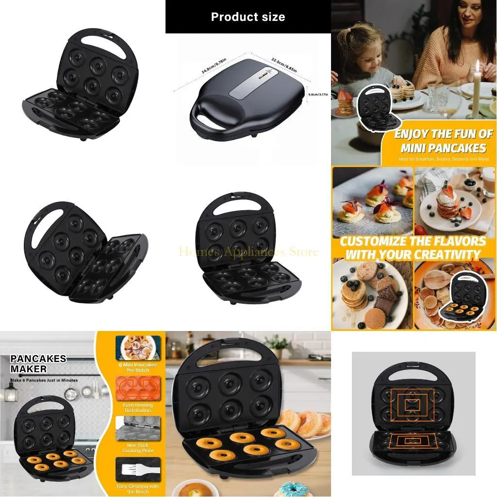 D0AB Donuts Electric Donuts con recubrimiento antiadherente Donuts limpieza fácil Making Machine adecuada para limpieza sin