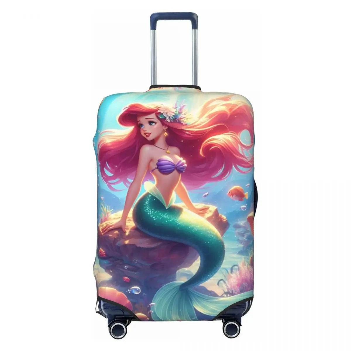 

Защитный чехол для чемодана «Русалочка» на заказ, милый защитный чехол для дорожного чемодана, подходит для чемоданов 18-32 дюймов