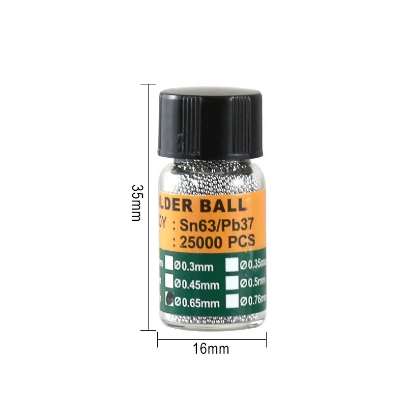 BGA with 0.6mm lead tin beads 25000 lead-free tin balls chip soldering with solder particles