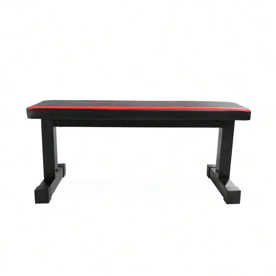 Strength Deluxe Flat Fitness Weight Bench, Black