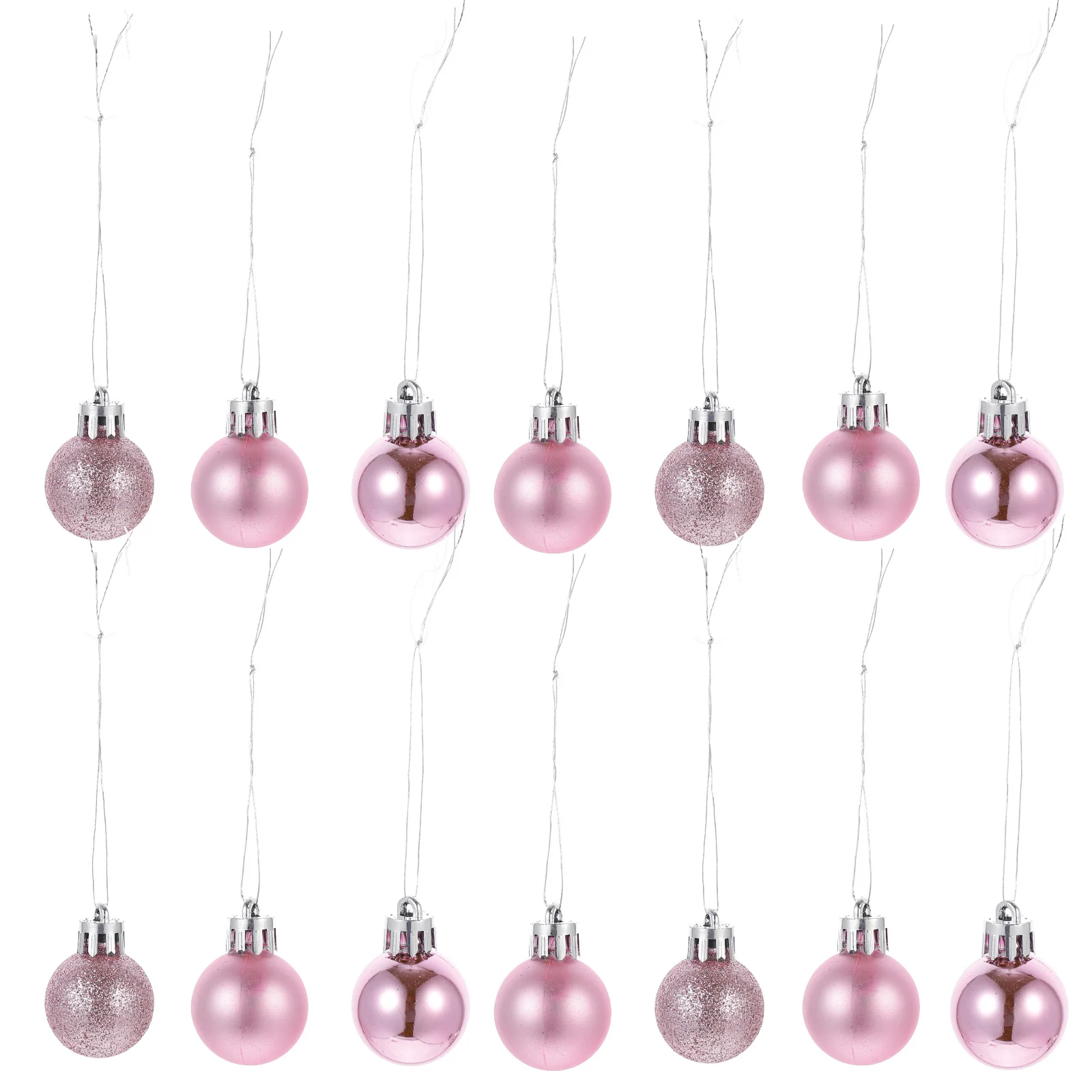 

24 Pcs Christmas Tree Decoration Balls Ornaments for Mini Desktop Decorative Hanging Small
