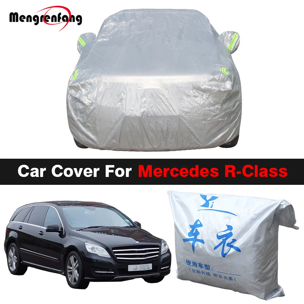 

Car Cover Outdoor Anti-UV Sun Shade Snow Rain Protection MPV Cover For Mercedes Benz R-Class R320 R350 R500 R550 R550 R63 AMG