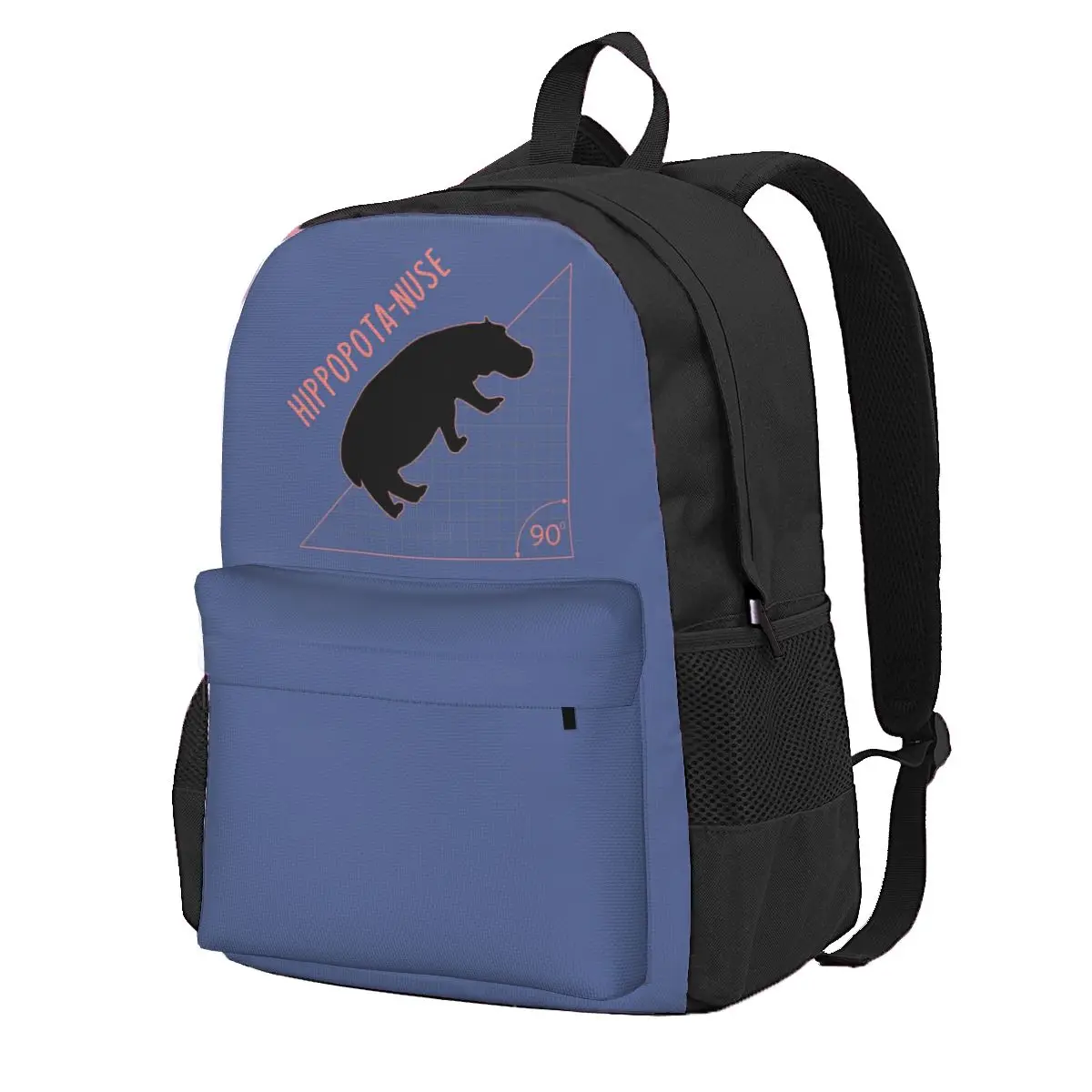 

Hippopota Nuse Student Backpack School Bag Hiking Travel Daypack for Boys Girls Fashion Bookbag Shoulder Bags
