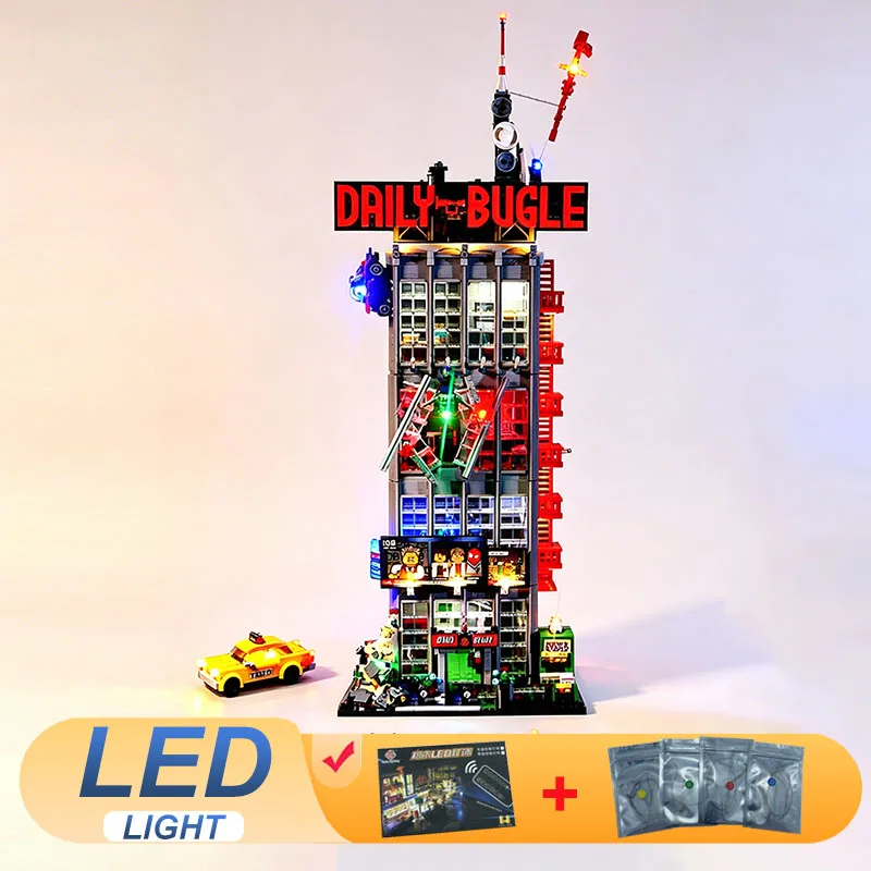 

Комплект светодиодных ламп для LEGO 76178 Daily Bugle, совместимый с 78008, DIY-подарок (не включает строительные блоки, кирпичи, наборы, модели)
