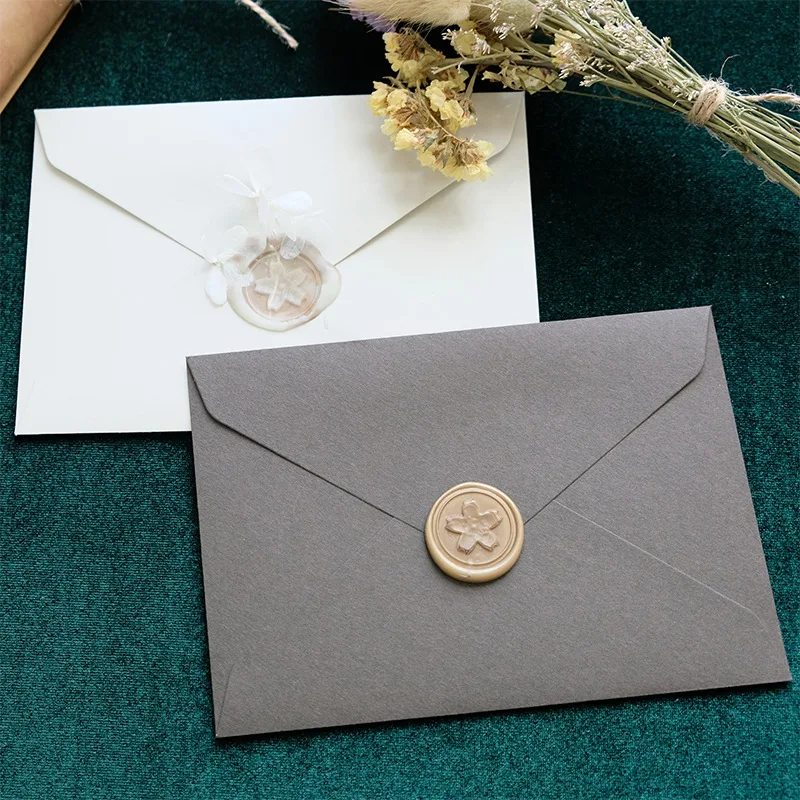 20pcs/lot Vintage Velvet Texture Western Envelopes C6 Envelope for Letters Envelopes for Wedding, Party Invitation