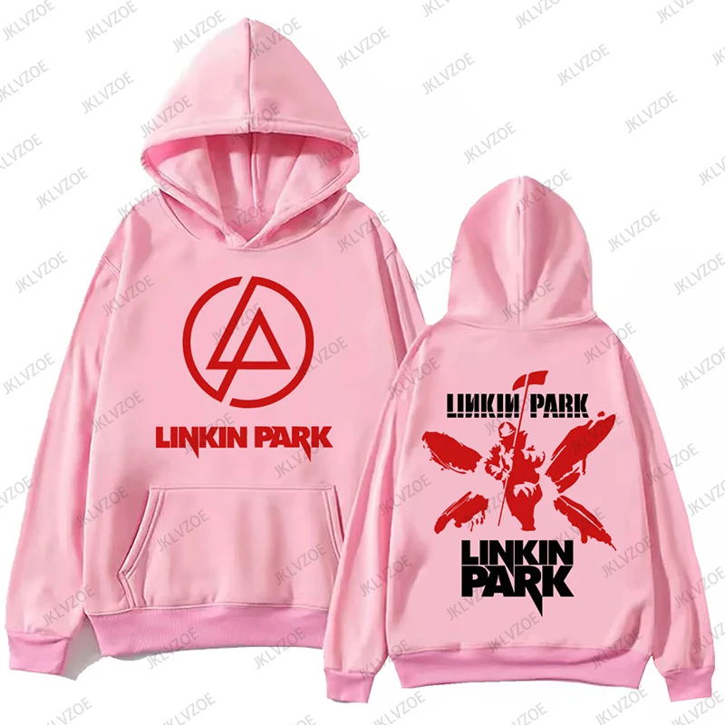 New Men Streetwear Hip Hop LinkinPark Hoodie Harajuku Pullover Popular Music Sweatshirt Fans Gift Hoodies Casual Oversized Tops