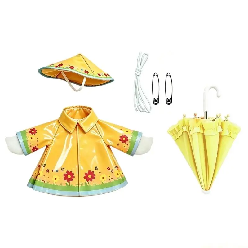 QX2E Whimsical 23Inch Geese Sculpture Costume Dressing Detachable Raincoat Ensembles