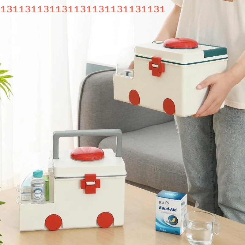 

Портативная аптечка для скорой помощи, большая емкость, бытовые медицинские классификационные ящики для хранения мелочей