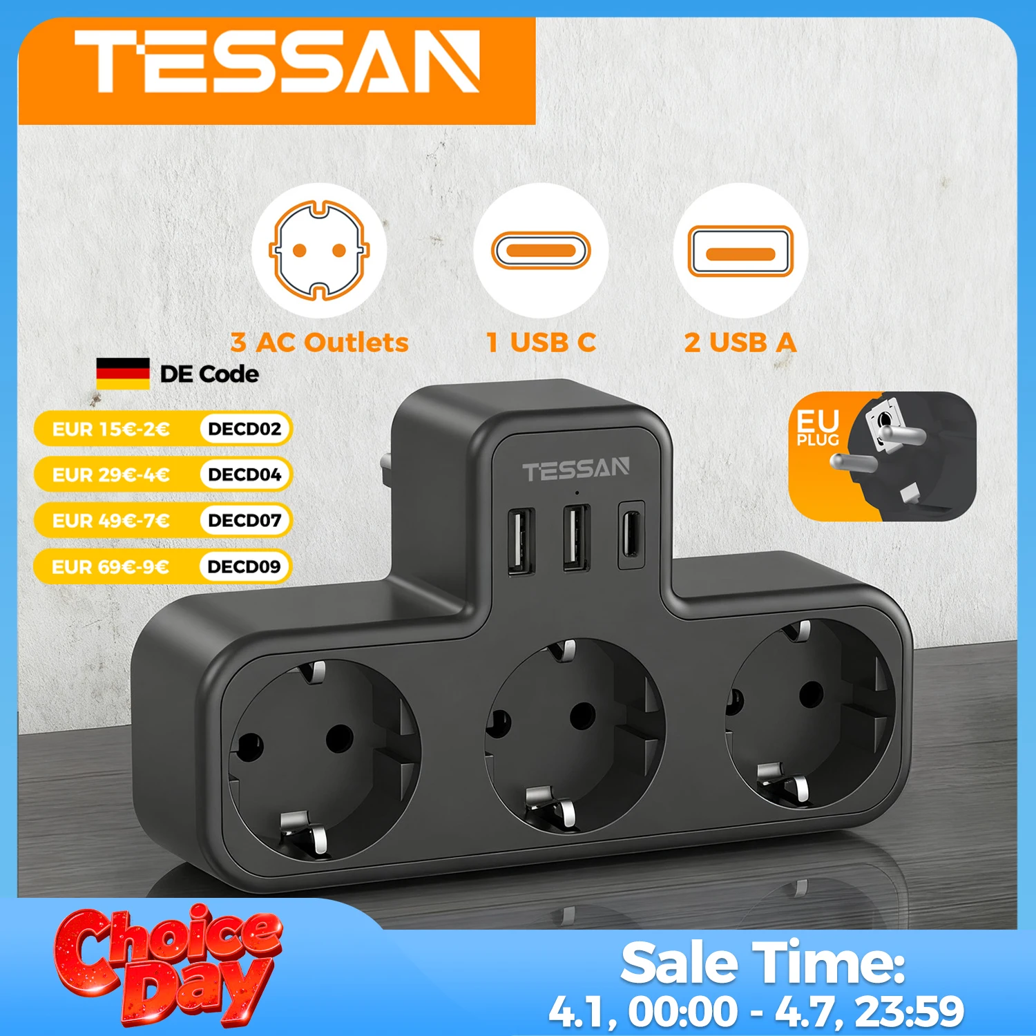 Tessan Usb Wall Soc…