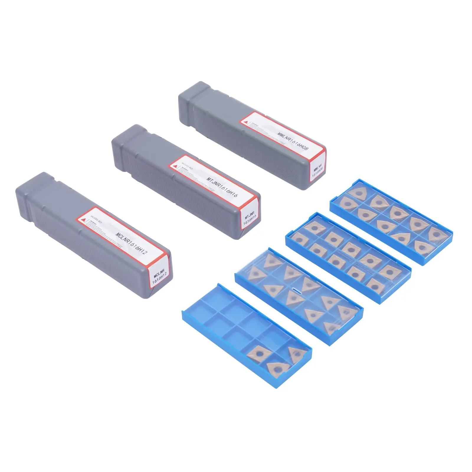 3 soportes de inserción para herramientas de torneado + juego de torno de carburo Indexable de 33 piezas, KPfaster MTJNR1616H16 + MWLNR16H08 + MCLNR1616H12 con C