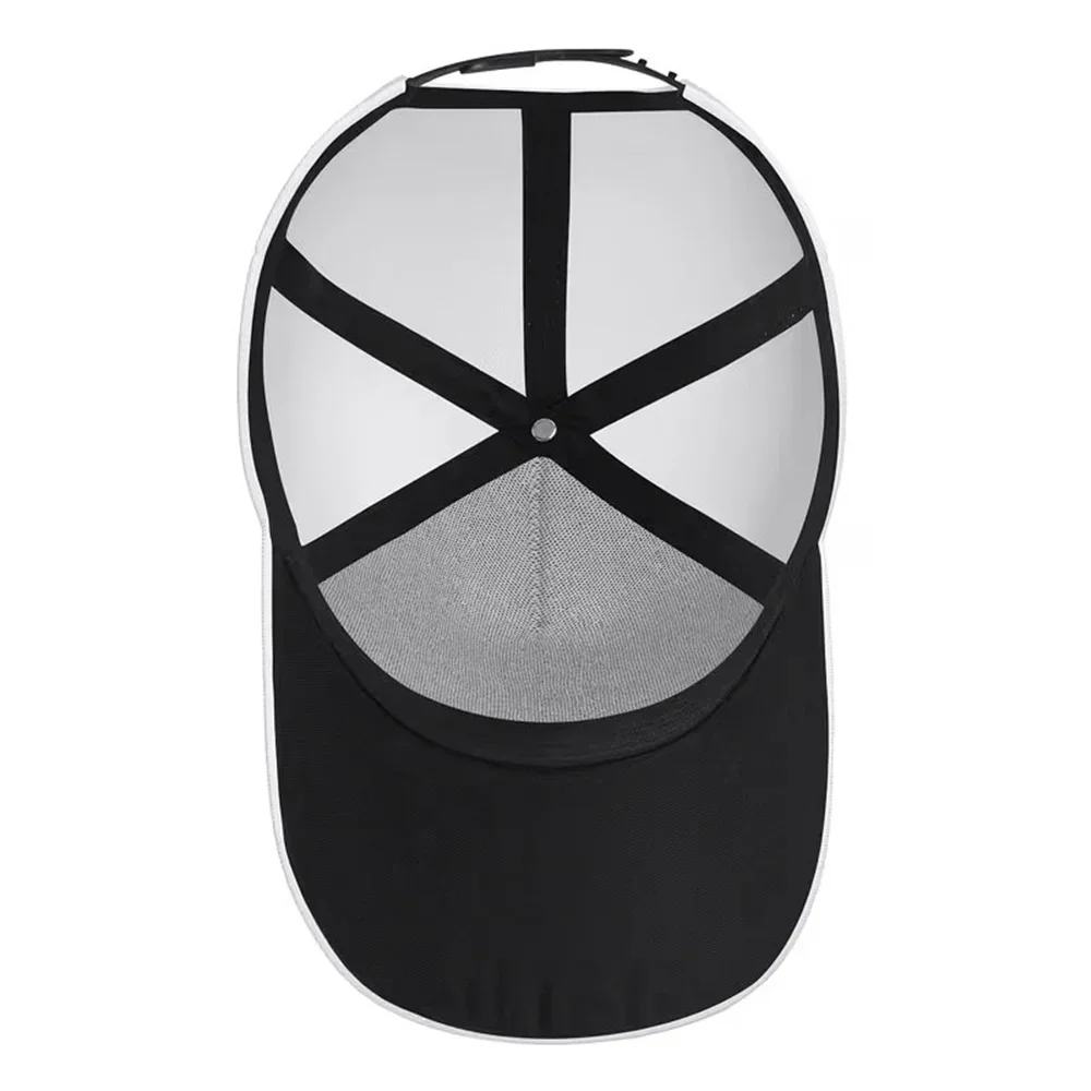 Customization Nautical Style Rebellious Skull Sailor Anchor Design Baseball Cap - Two-Tone Dark And Color Scheme, With 