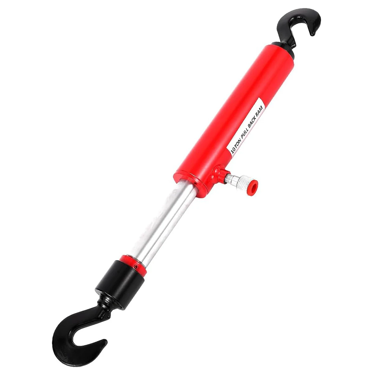 رام هيدروليكي قابل للسحب للخلف 10 طن 26 بوصة، أسطوانة شداد هيدروليكية مع خطاف لمتجر هيكل آلة إطار الطاقة #1