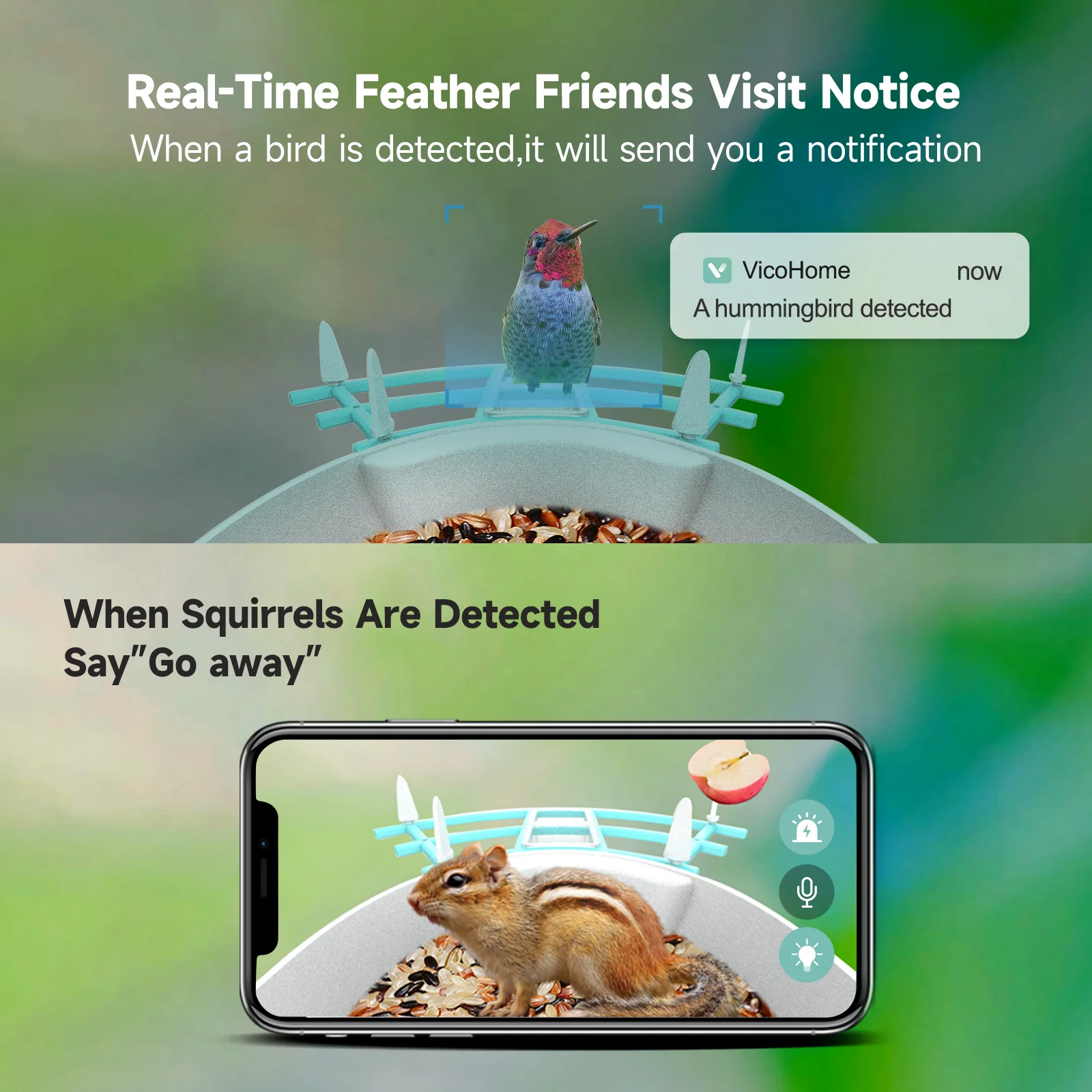 Беспроводная автоматическая ко – обзор и цена Smart Bird Feeder Camera