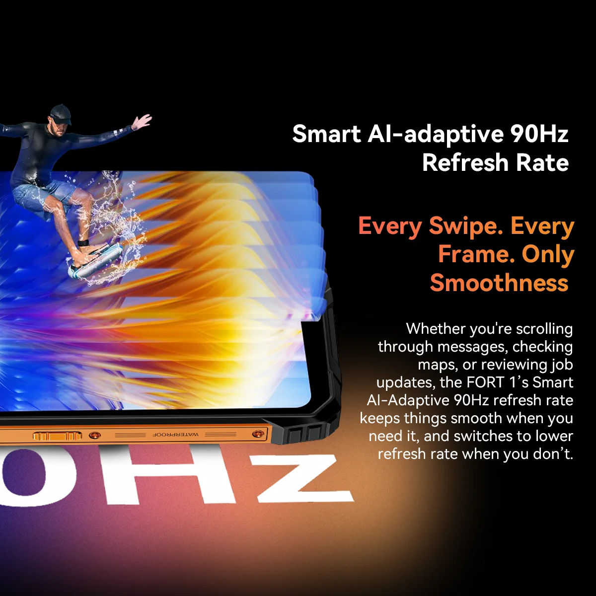 Blackview FORT 1 Rugged Phones, 6.65-inch Android 15 AI Smart Phone 6GB RAM 256GB+2TB ROM, Unisoc Tiger T615 10000mAh Cellphones