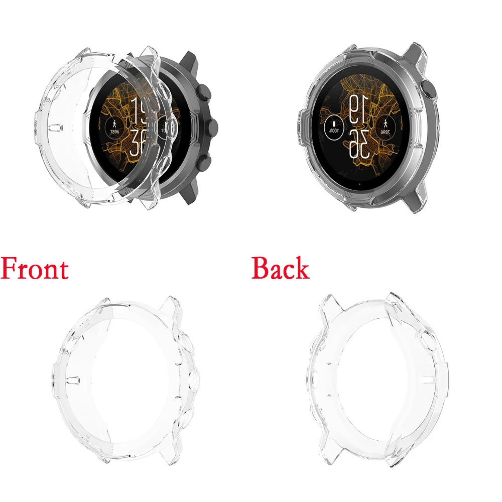 สำหรับ Suunto เคสป้องกันหน้าจอแบบนิ่มใส7นาฬิกาฝาปิดโปร่งใส TPU คุณภาพสูงกลวง