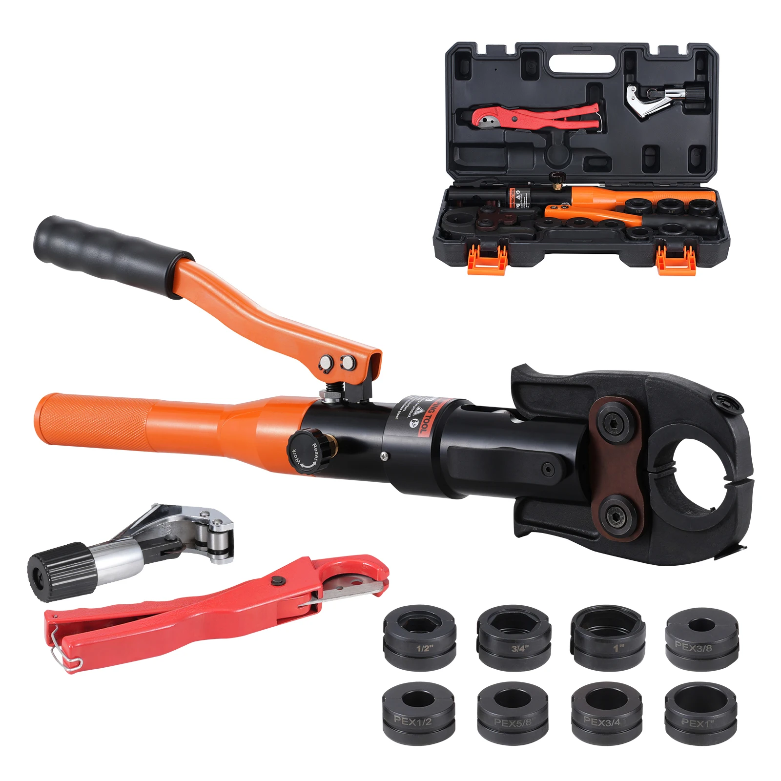 SucceBuy Copper Pipe Crimping Tool Hydraulic Driven Press Tool with 3/8