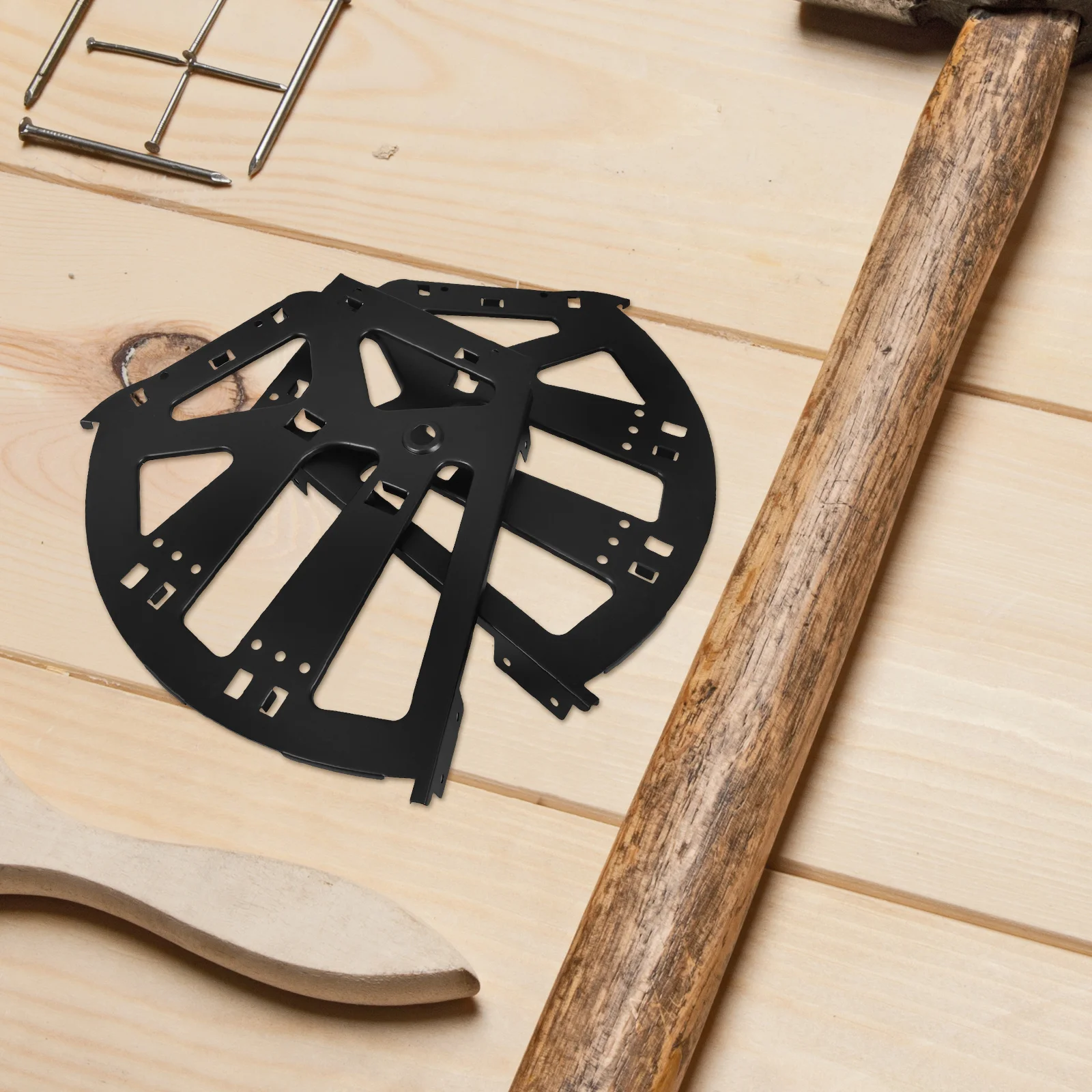 2pcs Flip Frame Hardware Heavy-Duty Cabinet Hinges Black Three Layer Shoe Storage Fittings Concealed Hinge Replacement For Shoe