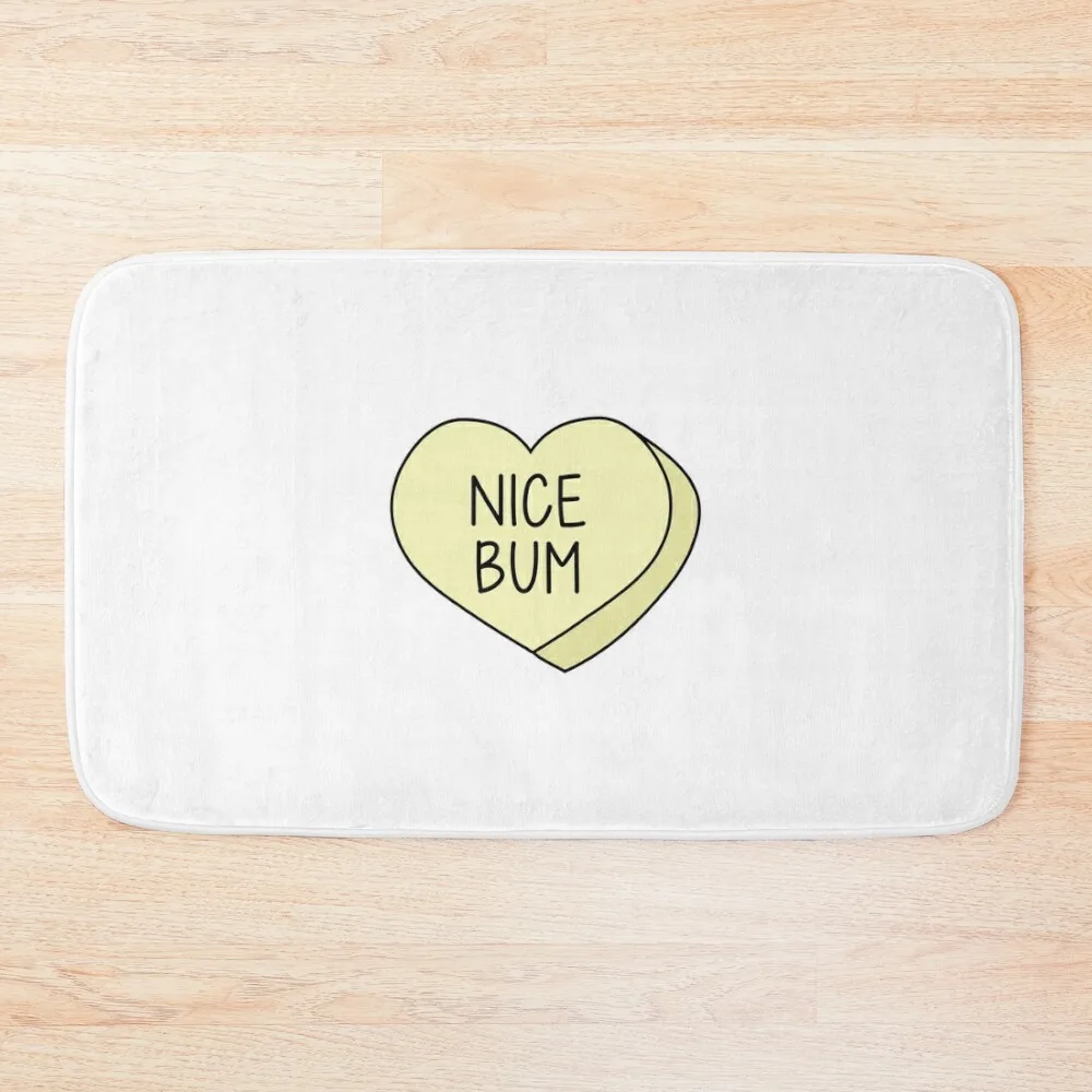 

NICE BUM CONVERSATION HEART Bath Mat Rooms Carpets For Bathroom Mat