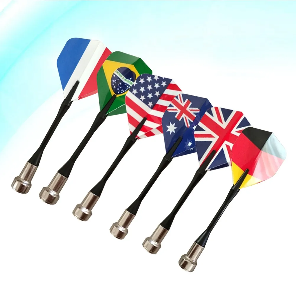 

Набор из 18 магнитных дротиков с наконечниками из нержавеющей стали, медным корпусом и текстурированной рукояткой, легко бросать, для начинающих, с дополнительными стержнями