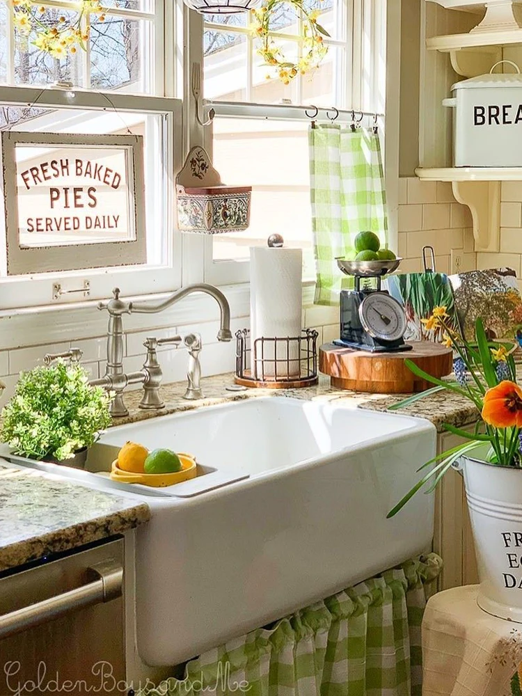 American ceramic sink, under the sink,outlet, kitchen with embedded large, integrated vegetable washing basin, kitchen cabinet
