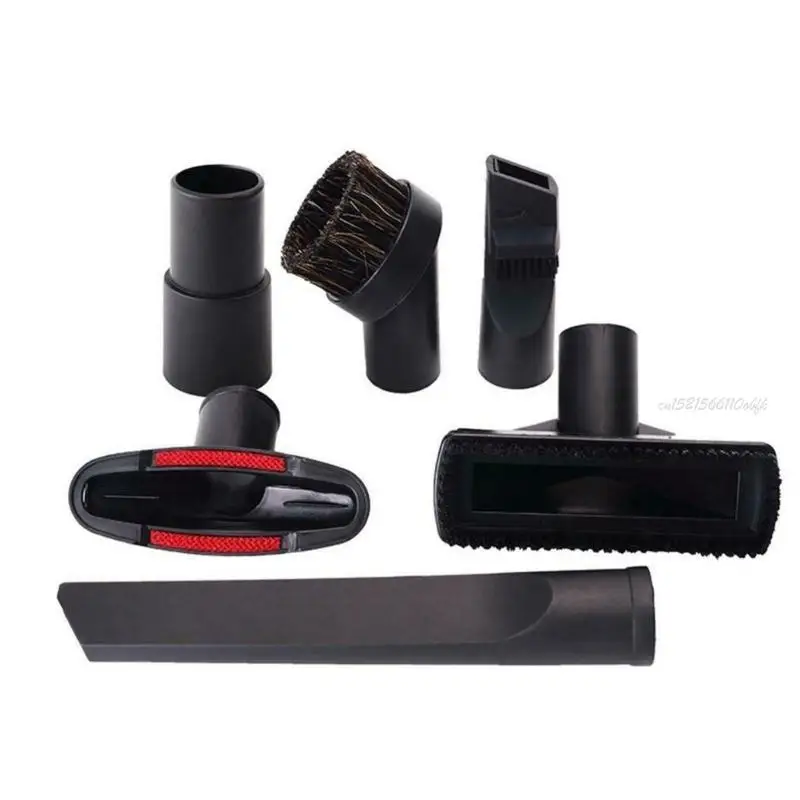 27rb 9pcs/مجموعة مكنسة مكنسة عالمية المنظفات المنظفات المنطقية في الغبار الإكسسوارات بفرشاة زاوية متعددة الوظائف فوهة بلاستيكية