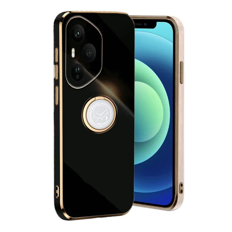 

Plating Metal Ring Holder for Honor 400 Lite Pro 5G Phone Case For Honor 400 Pro Lite 5G Back Cover