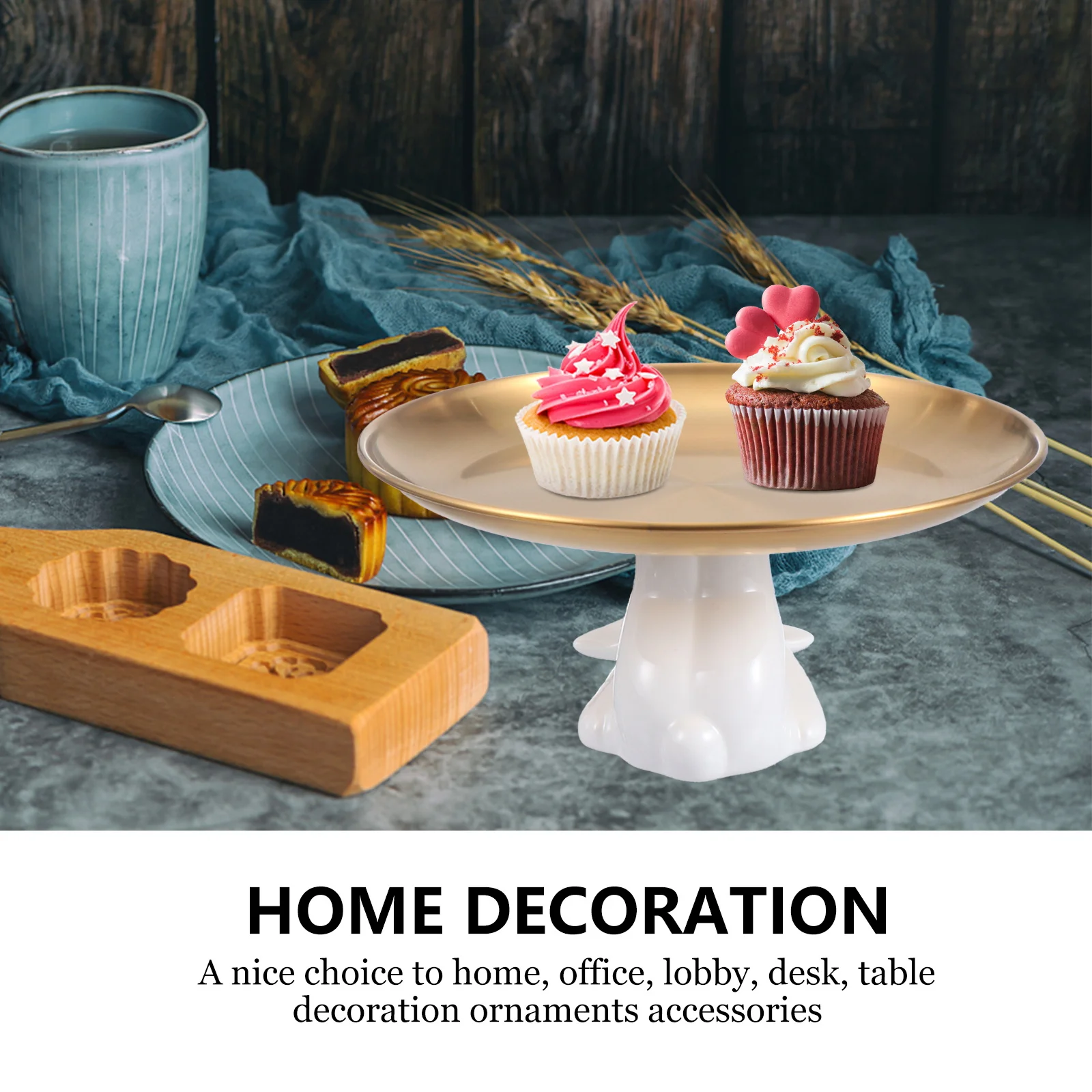 

Elegant Rabbit Shaped Cake Plate Ideal Dessert Storage Rack for Wedding Party Food Holder Home Office Decoration