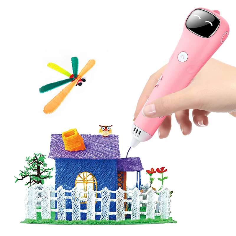 3D Pen Low Temperature Anti-Scald 3D Printing Pen  20 Kinds of Color PCL Filament Creative Gift Safe 3D Pen for  Children