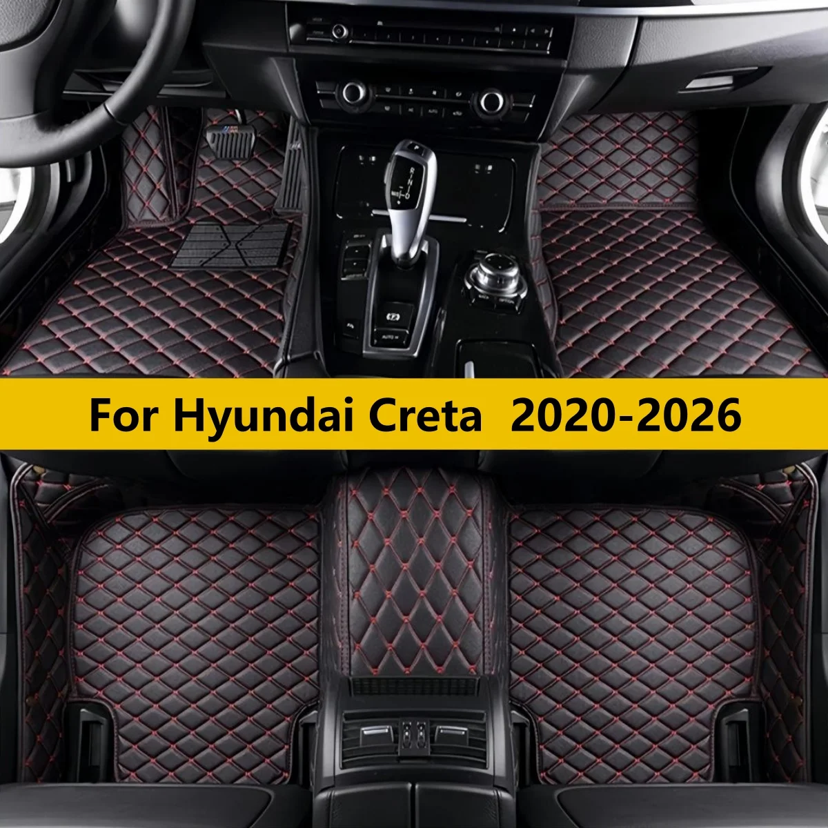 

Car Floor Mats Fit For Hyundai Creta 2020 2021 2022 2023 2024 2025 2026 Auto Foot Matts Rugs Vehicle Full Set Carpet Pads
