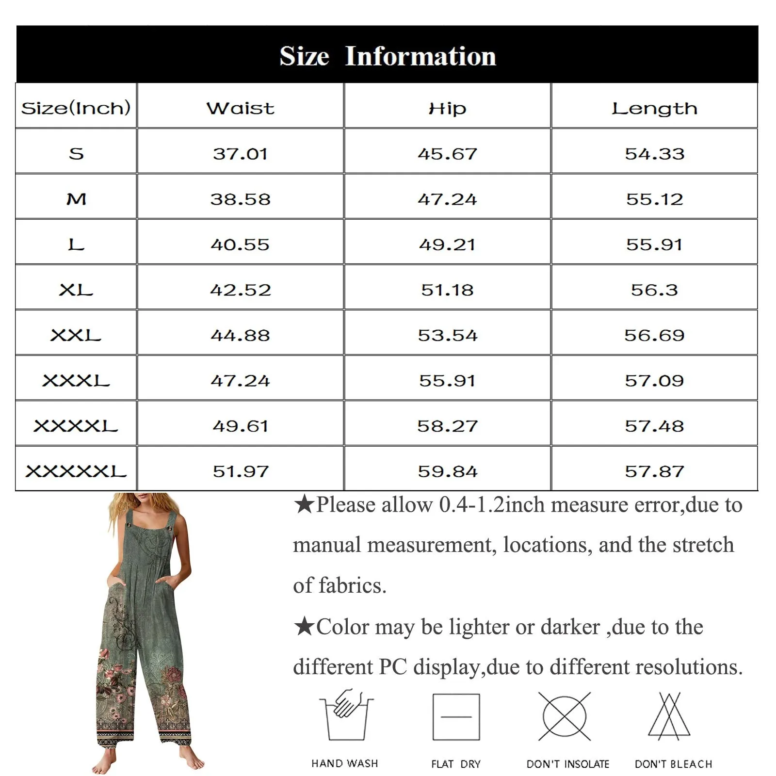 Women Casual Loose Jumpsuits Butterflies Print Women's Overalls Boho Sleeveless Cotton Linen Jumpsuits Rompers Summer New