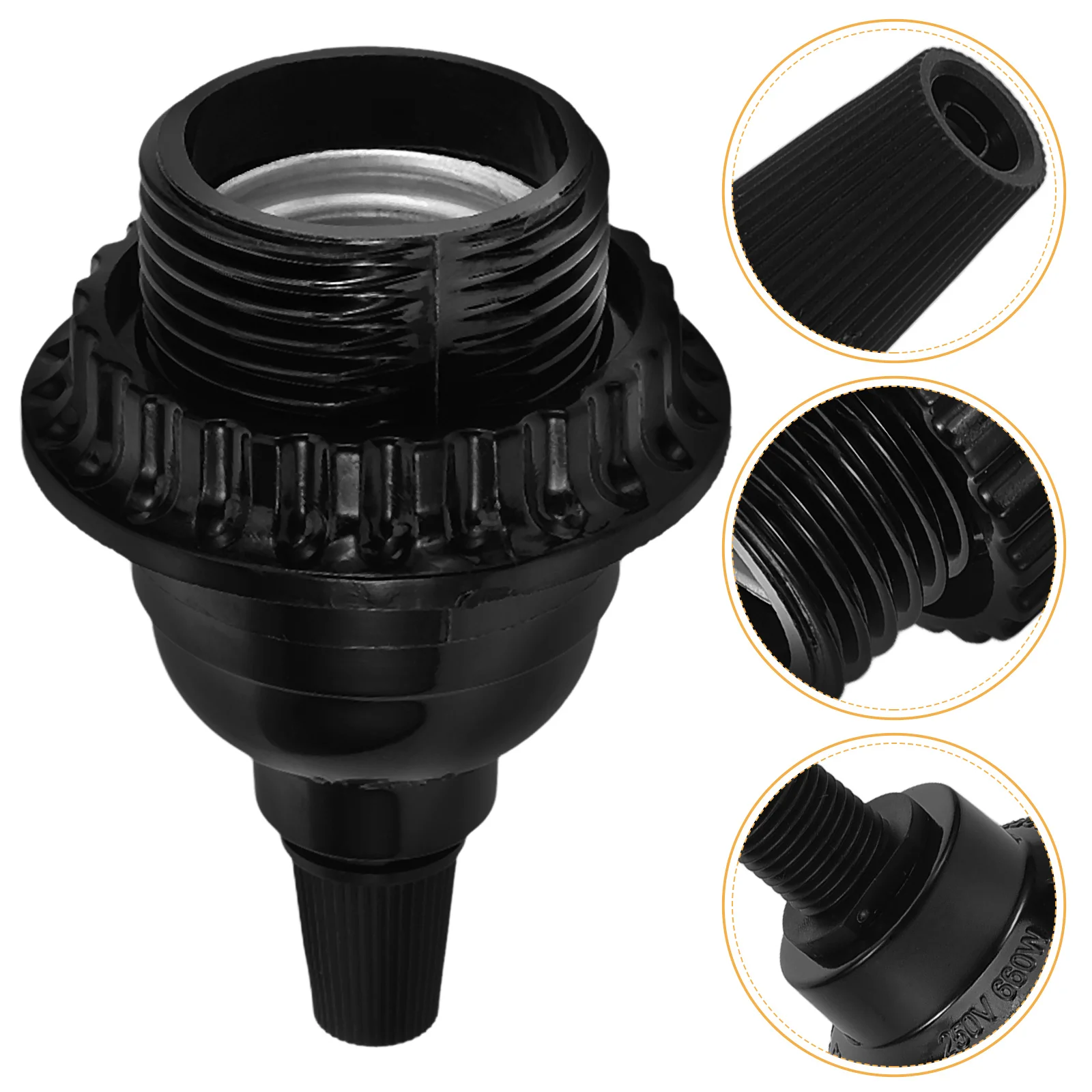 

E26 Lamp Base Us Standard Practical Light Socket Holder Replacement Ceiling Light Bulb Socket Durable for Garage Workshop Use