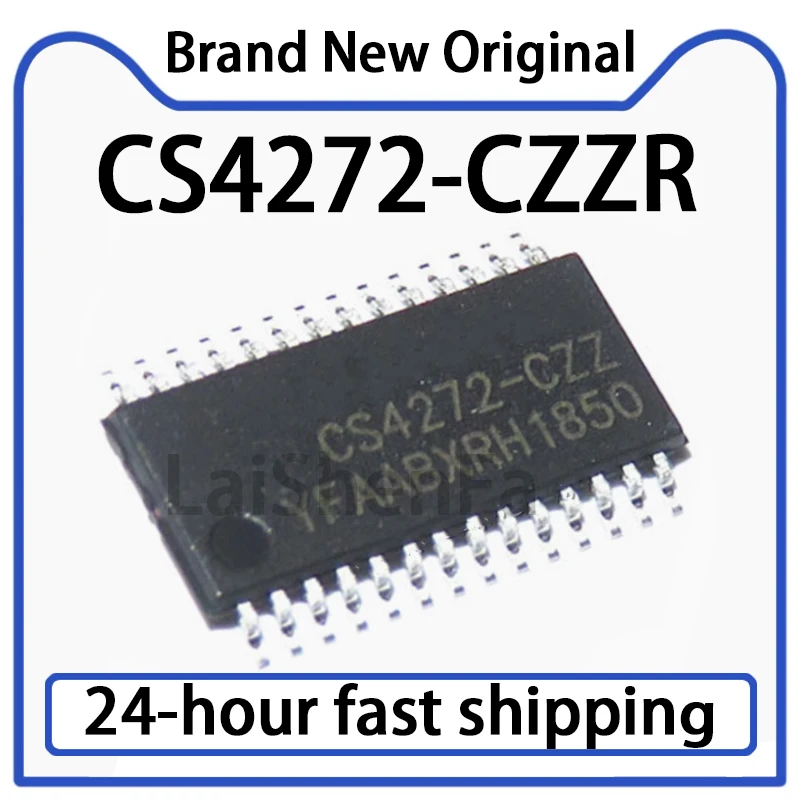 5PCS CS4272-CZZR Silk Screen CS4272-CZZ Package TSSOP-28 Audio Interface Chip Original Stock