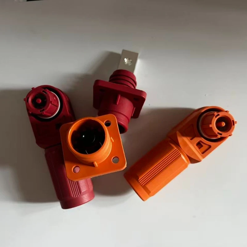 High Current Energy Storage Connector 60A-450A Single Core Power Storage Terminal Block Wall Mounted Power Output Connector Plug