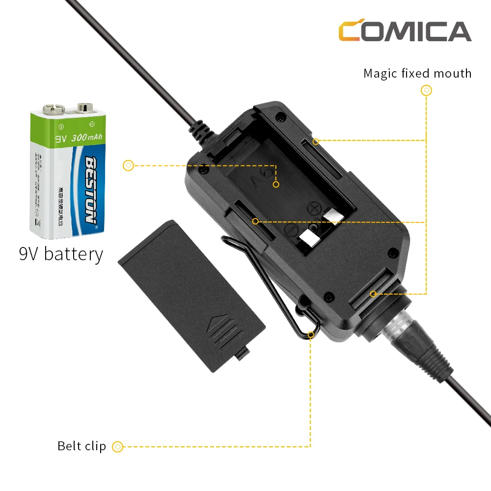 Comica LINKFLEX AD2 XLR/ 6.35mm adattatore preamplificatore Audio con 48V Phantom Power Guitar Interface microfono Preamp per fotocamere DSLR