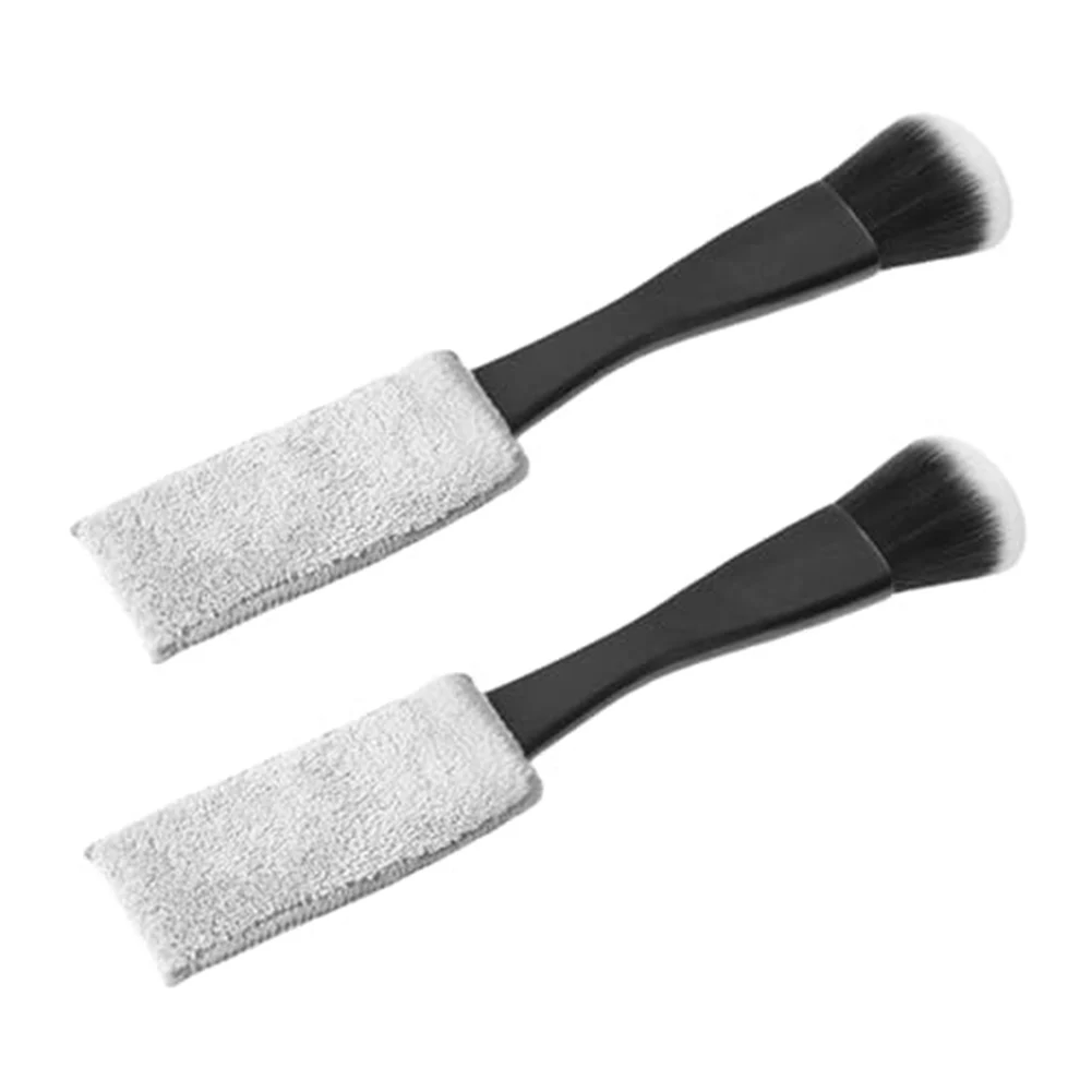 1/2PCS 2-in-1 Double Head Car Cleaning Care Brush For Air Conditioning Vents/keyboards Cleaning Dust Removal Brush Tool Parts