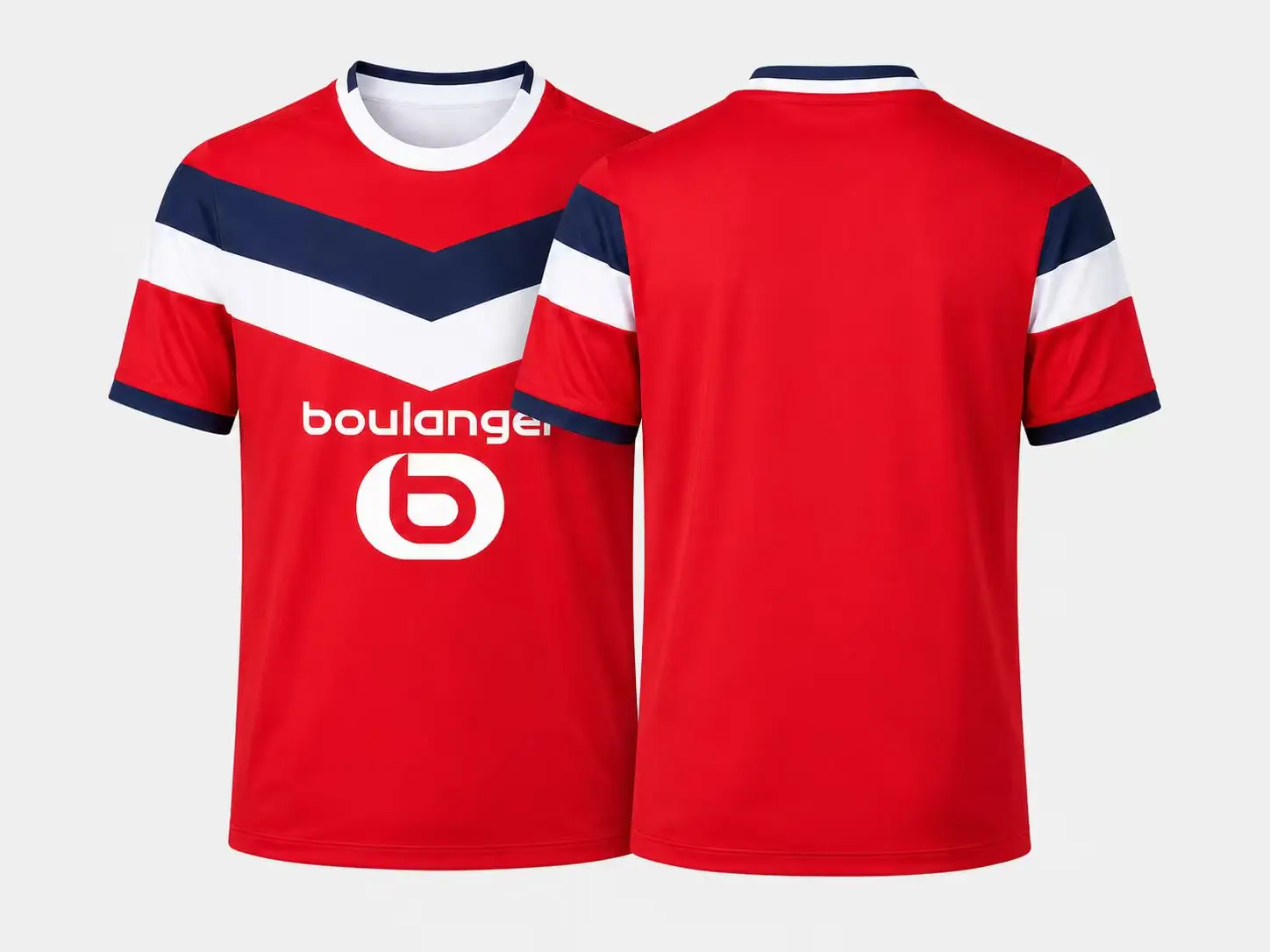 2026 Fußballtrikot Neu Herren Damen Kinder Eltern-Kind Schnelltrocknend Kurzarm LOSC Fan Trainings-T-Shirt – Detail 3