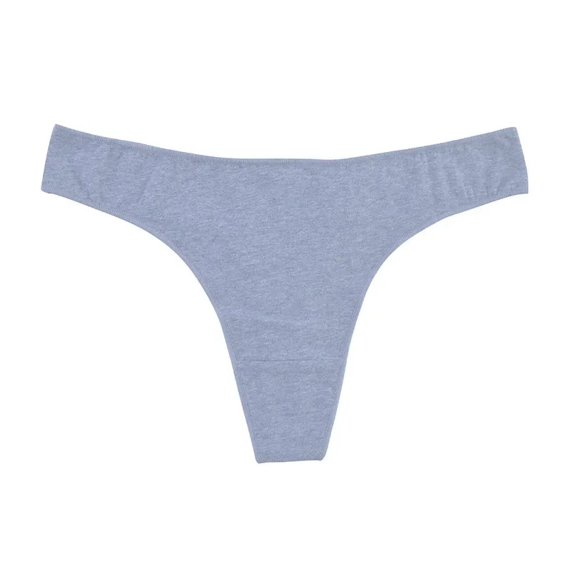 1 Uds. Tangas de algodón para mujer, bragas deportivas transpirables, ropa interior de cintura baja, lencería Sexy para mujer, Tanga de Color sólido