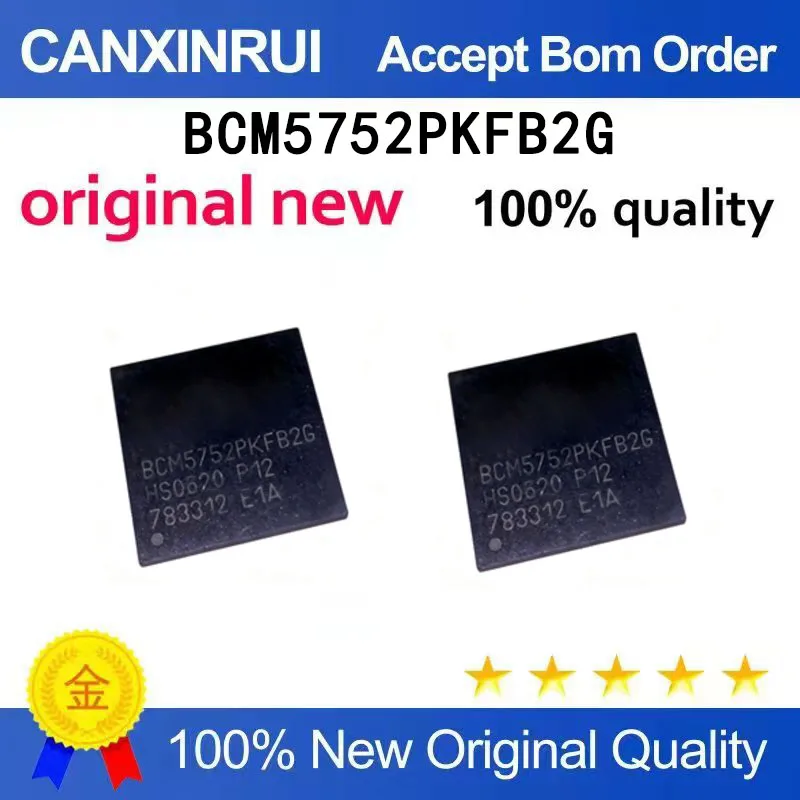 

(5-100 PCS) New BCM5752PKFB2G BCM5752PKF82G BGA Spot Chip IC