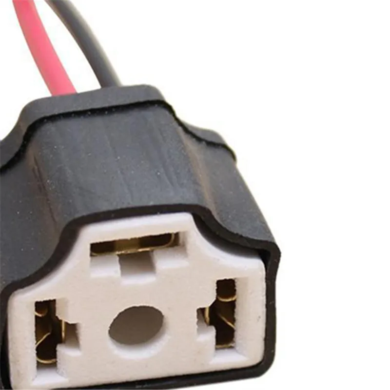 1pcs H4 Ceramic Wire Wiring Car Head Light Bulb Lamp Harness Socket Plug Cars Accessories