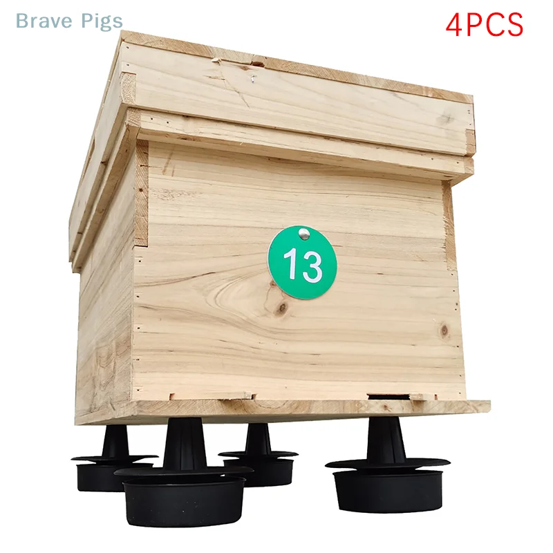 

4 Sets Bee Hive Anti-ant Bracket Sink Base Tripod Heightened Waterproof Insect-proof Hive Feet Beehive Stand Beekeeping Tools