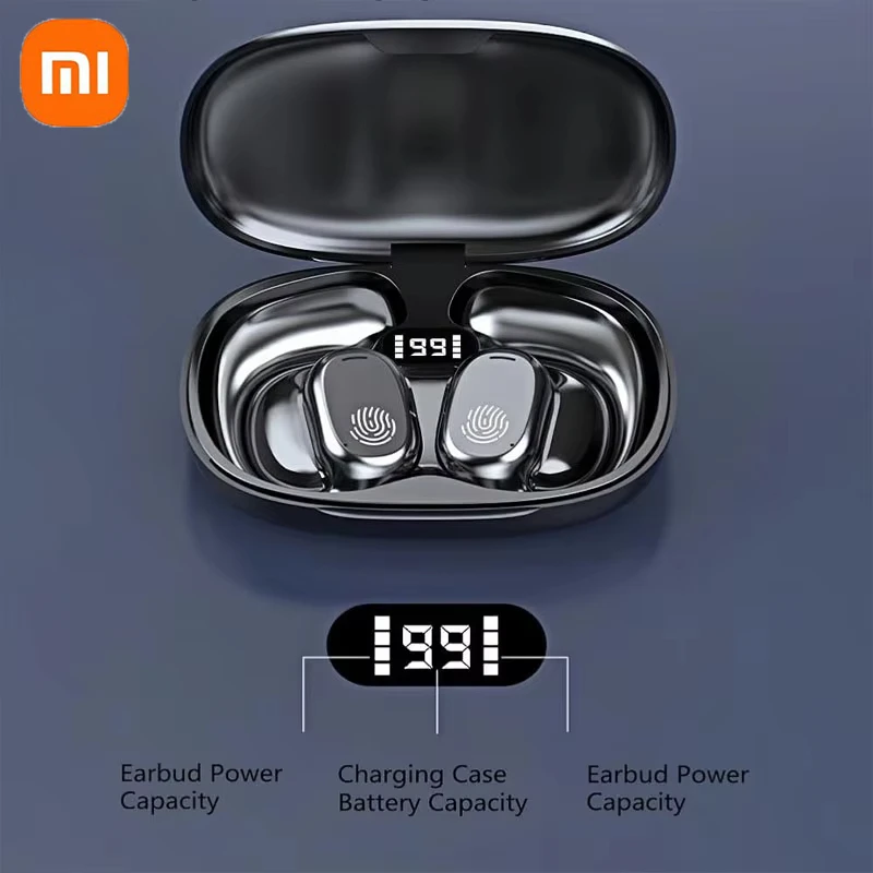 Redmi بلوتوث 5.3 الأذن هوك سماعات TWS سماعات لاسلكية LED سماعات مقاومة للماء HiFi ستيريو الحد من الضوضاء سماعات الأذن #2