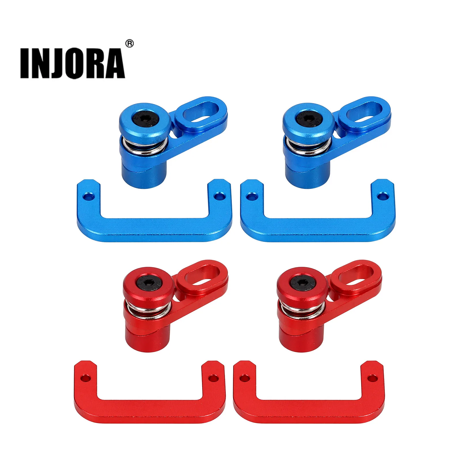 INJORA Dig 2-Speed Shift Servo Horn Arm & Protect Mount Set for 1/10 RC Crawler Axial SCX10 III Upgrade Parts